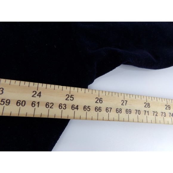 Topshop Womens Velvet Sweatshirt Pull over Top Sweater 6 US black (OR Dark Blue - Picture 10 of 11